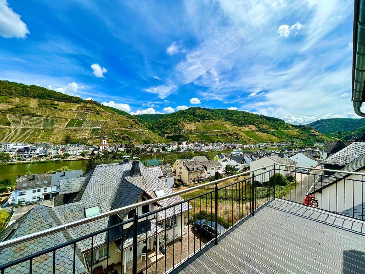 Sky Apartment, Blick Zur Mosel, Grosser Balkon, Kaffeemaschine, Smart Tv Zell Exterior foto